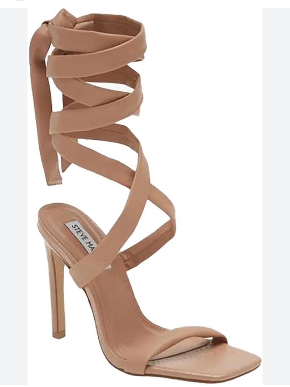 Steve Madden Tan Lace-Up Stiletto heel 7.5